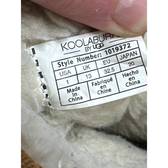 Koolaburra By Ugg Girls Victoria Chestnut Suede Boots With Bow Accents Size 1 - Picture 9 of 13